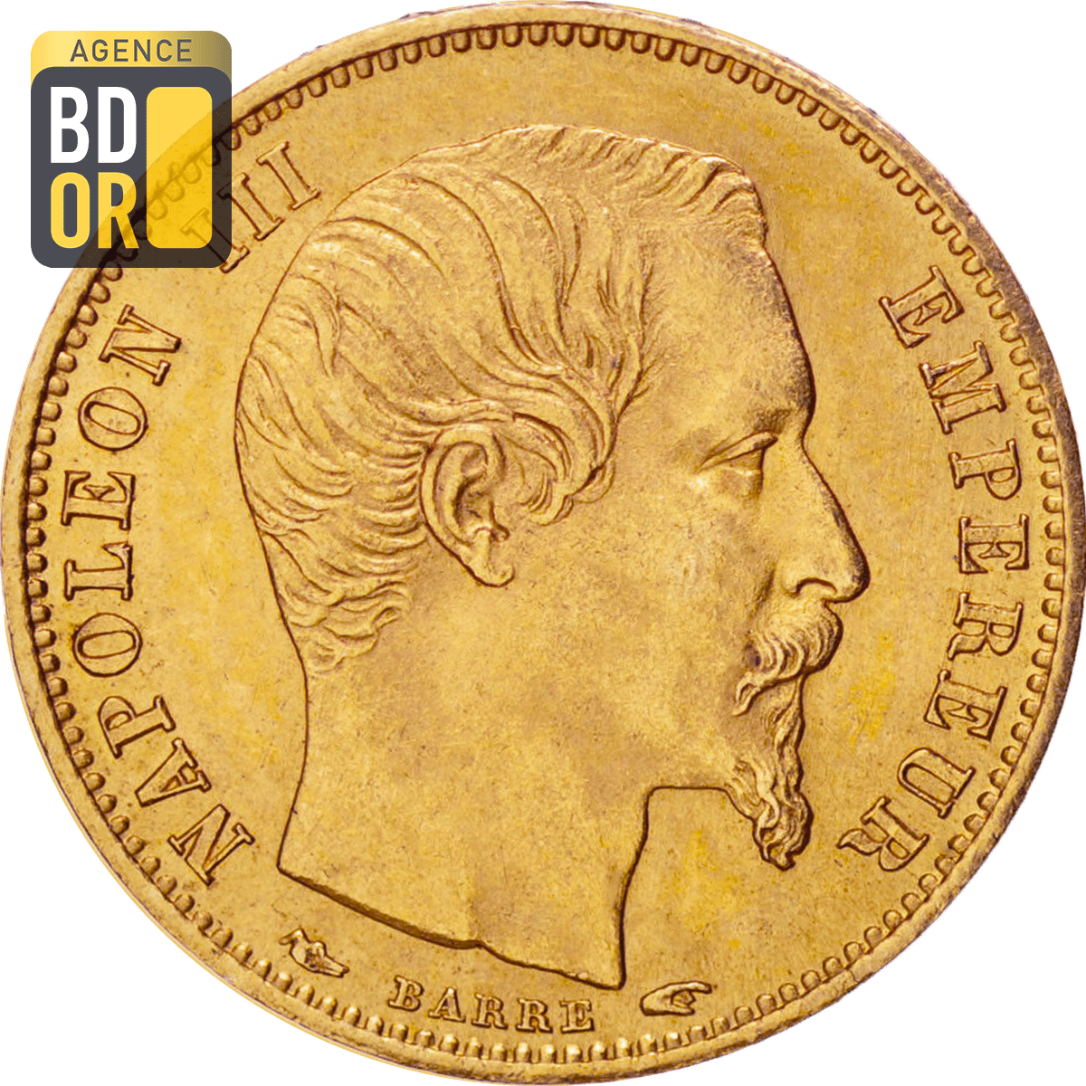 5 Francs Or Napoleon III 1856