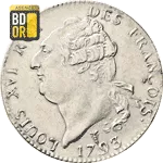 Piece de Monnaie Ecu Louis XVI Ecu Louis XVI Roi de François