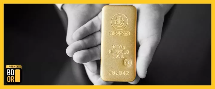 Augmentation du cours de l'or Cours de l'or en hausse