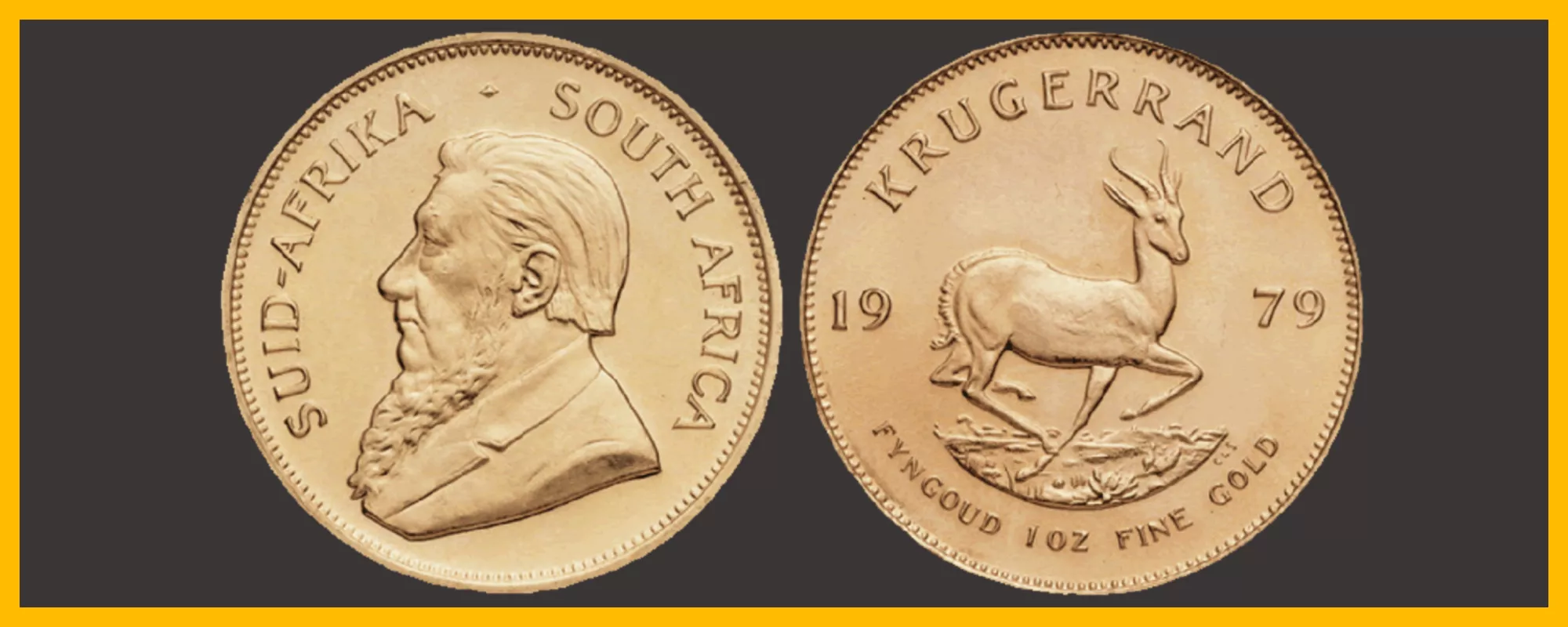 Kurgerrand pièce d'or Sud Africaine