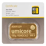 Lingot d'Or 100g