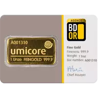 Lingot Or 1 Once