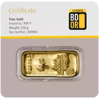 Lingot or 250g