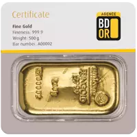 Lingot Or 500g