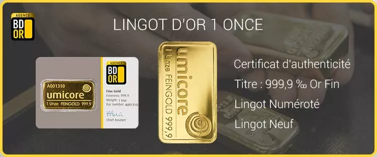 Lingotin Once Or Lingotin Once d'or
