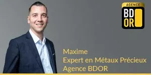 Maxime Expert en métaux précieux de l'Agence BDOR