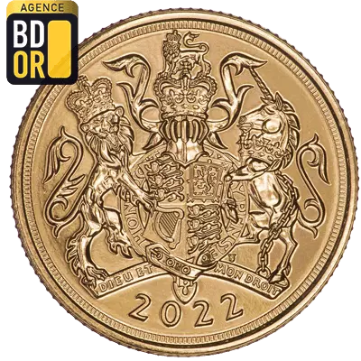 Pièce Or Souverain 2022