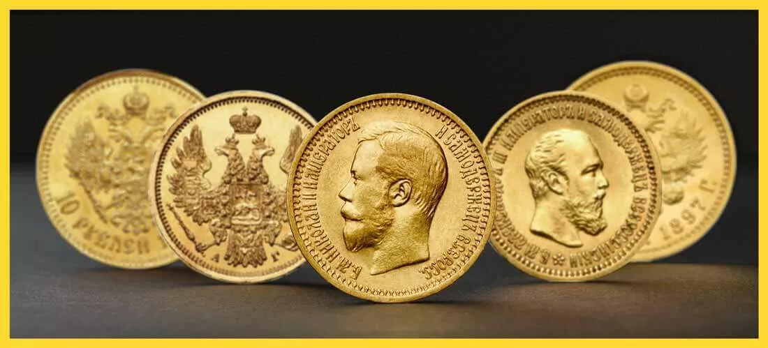 Les Pièces d'or Russes : Les Roubles Or