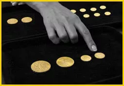 Expertise de pièces d'or Présentation des pièces or pour expertise