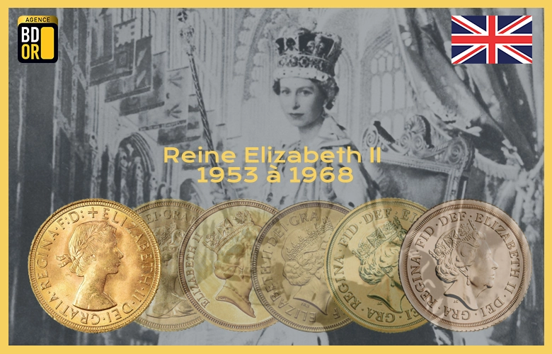 reine Elizabeth II 1953 1968 copie