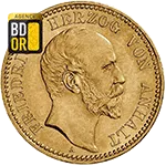 10 Mark Or Friedrich 1er Anhalt