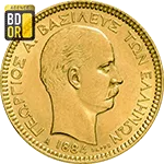 20 Drachmes Or Union Latine Georges I 1884