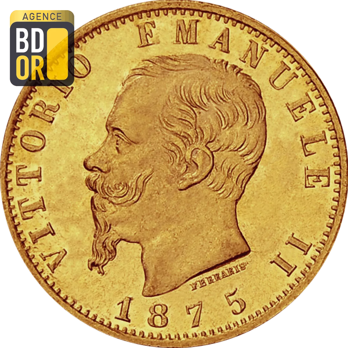 20 Lires Or Italie Victor Emmanuel Avers