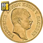 20 Mark Or Friedrich August III Saxe