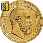 20 Mark Or Ludwig IV Hessen