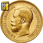 7,5 Roubles Or Union Latine Nicolas II