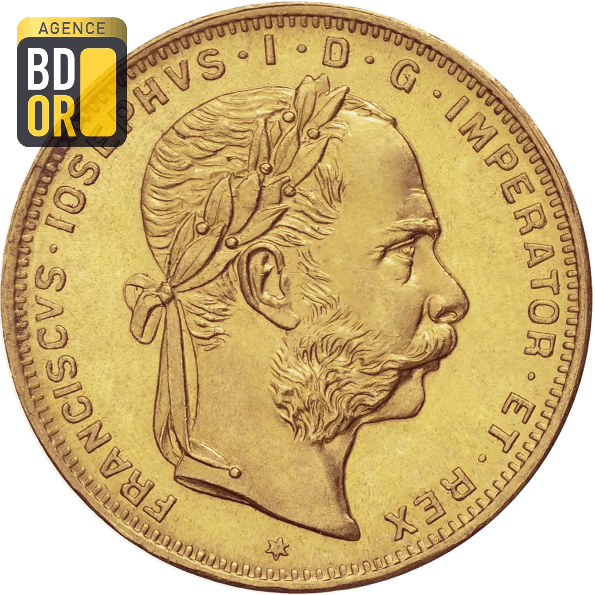 8 Florins 20 Francs Or Autriche Avers