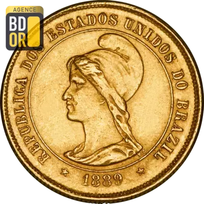 10000 Reis Or BrÃ©sil 1889 Ã  1922
