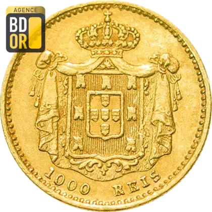1000 Reis Or Marie II 1851