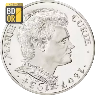 100 Francs Argent Marie Curie