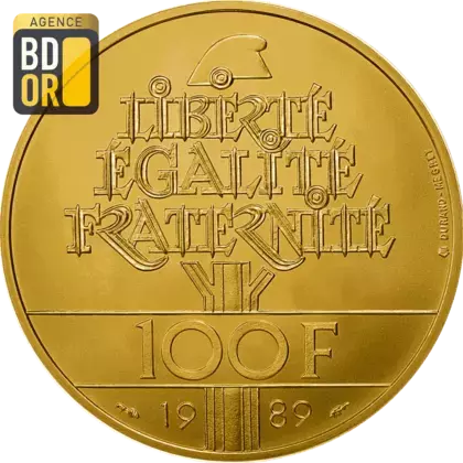 100 Francs Or Droits de l'Homme