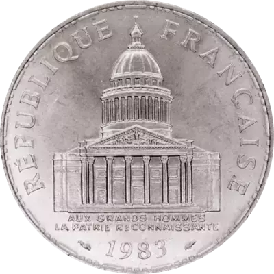 100 Francs PanthÃ©on Argent