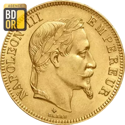100 Frs NapolÃ©on III TÃªte LaurÃ©e