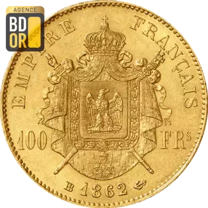 100 Frs Napoléon III Tête Laurée