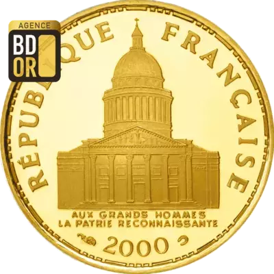 100 Frs PanthÃ©on en Or