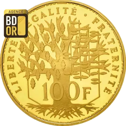 100 Frs Panthéon en Or