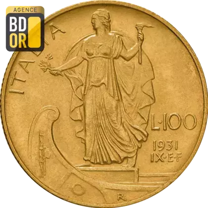 100 Lires Or 1931 à 1933
