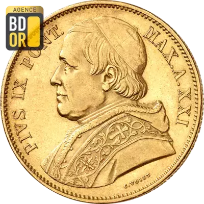 100 Lires Or Pie IX