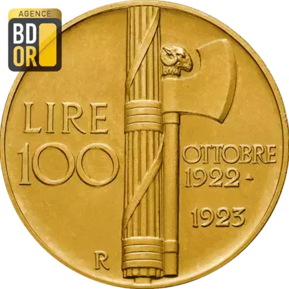 100 Lires Or Victor Emmanuel III 1923