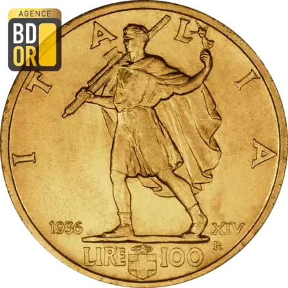 100 Lires Or Victor Emmanuel III 1936