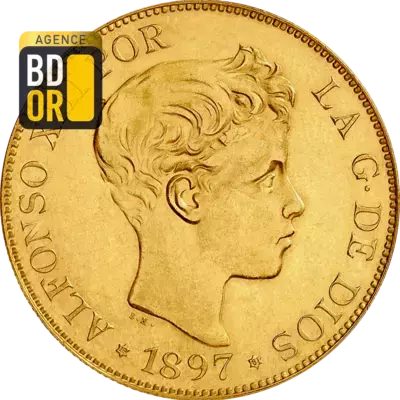100 Pesetas Or 1897