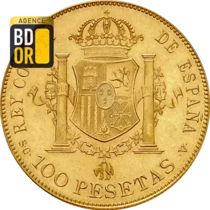 100 Pesetas Or 1897