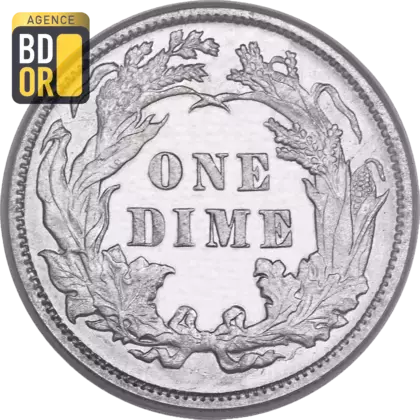 10 Cents Argent 1838 à 1891