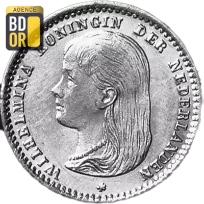 10 Cents  Argent 1892-1897 Wilhelmina