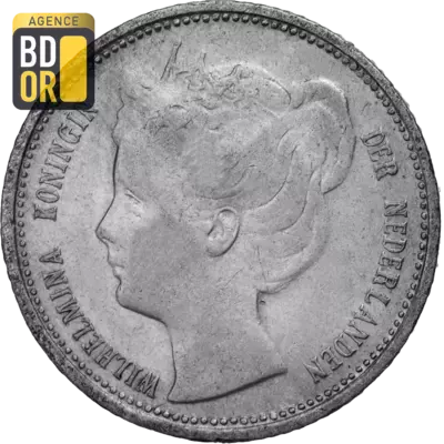 10 Cents Argent 1898-1901 Wilhelmina petite tÃªte