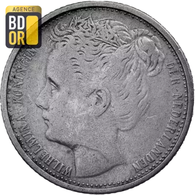 10 Cents Argent 1903 Wilhelmina grande tÃªte