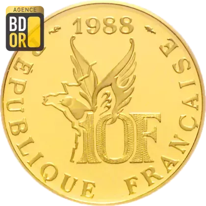 10 Francs Or Roland Garros