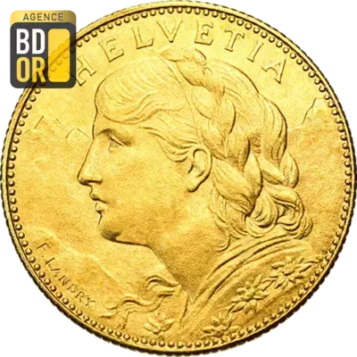 10 Francs Vreneli 1911 Ã  1922