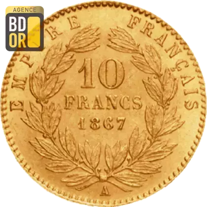 10 Frs Or Napoléon III Lauré 10 Frs Or Napoléon III Lauré
