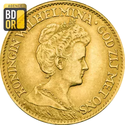 10 Gulden Wilhelmina 'Reine'