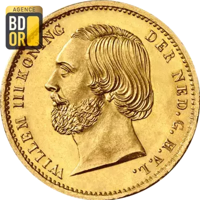 10 Gulden Willem III 1850 et 1851