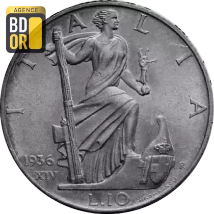 10 lires Victor-Emmanuel III 1936-1941