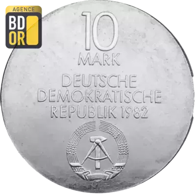 10 Mark (nouveau Gewandhaus de Leipzig), 1982