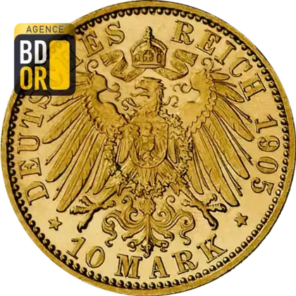 10 Mark Or Adolf Friedrich V 10 Mark Or Adolf Friedrich V