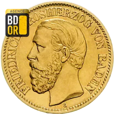10 Mark Or Friedrich I 1872 et 1873