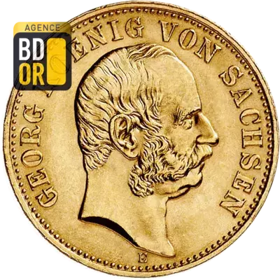 10 Mark Or Georg de Saxe